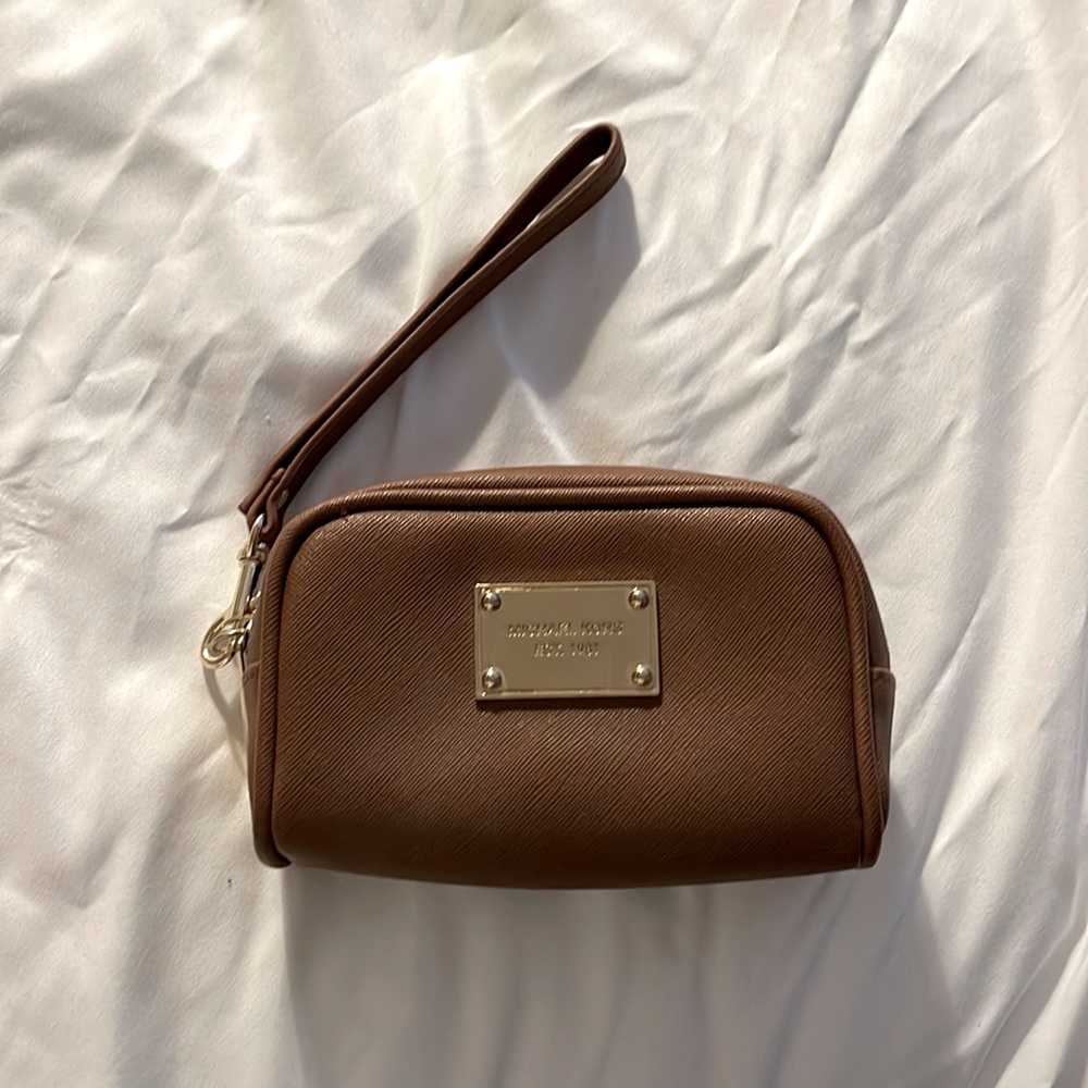 MICHAEL KORS BROWN LEATHER MINI BAG